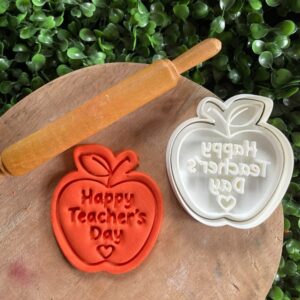 happy-teacher’s-day-apple-cookie cutter